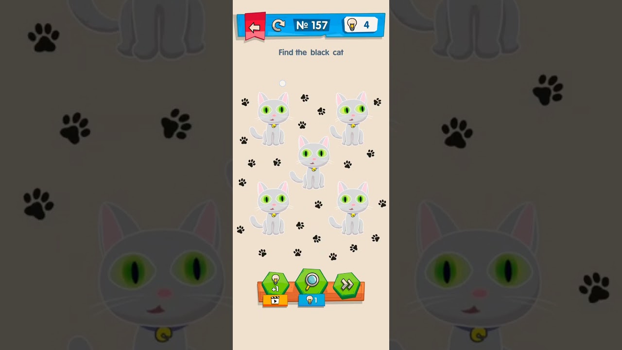 Level 157 -  Find the black cat | IQ Boost | 