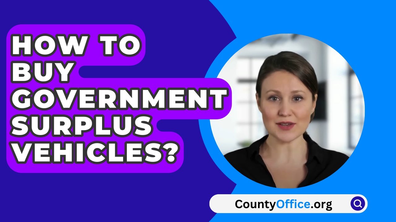 How To Buy Government Surplus Vehicles? YouTube