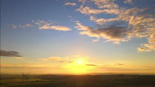 Sun rise outskirts of Scunthorpe Drone Footage