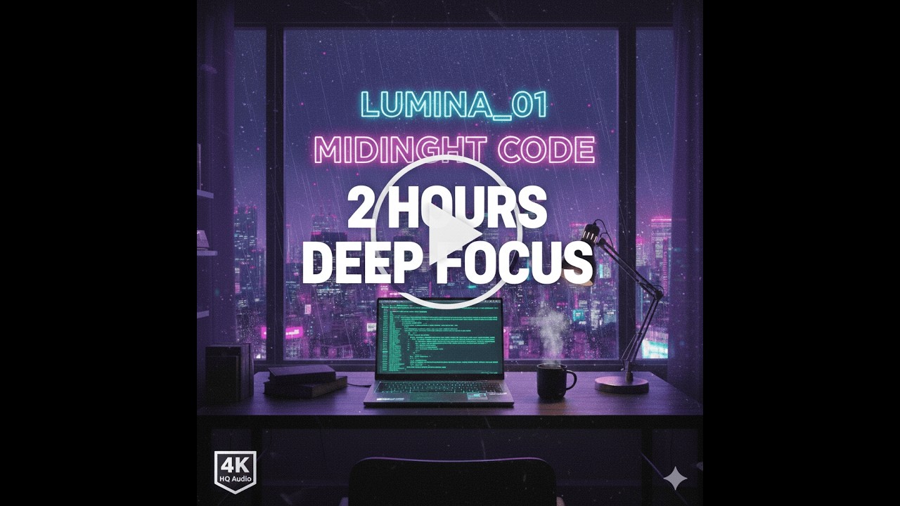 2 Hours of Dark Synthwave for Deep Coding _ late work 💻 (MIDNIGHT CODE / LUMINA_01)