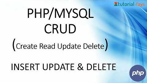 PHP MySql CRUD Tutorial | PHP MySql Bootstrap Insert Update Delete Eexample | PHP Tutorial