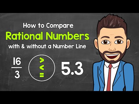 How to Compare Rational Numbers | With & Without a Number Line | Math with Mr. J