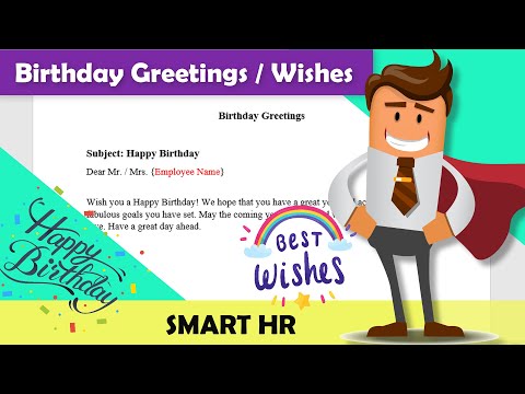 Video: How To Congratulate An Employee On Her Birthday