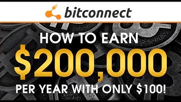 PAY OFF DEBT Easily EARN $200,000 YEAR with ONLY $100 using BitConnect!