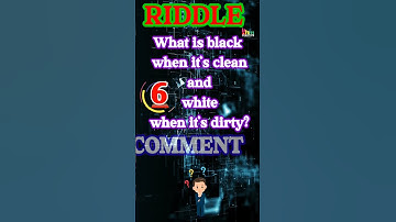 What is black when it’s clean and white when it’s dirty? riddles| riddles with answers|english funny