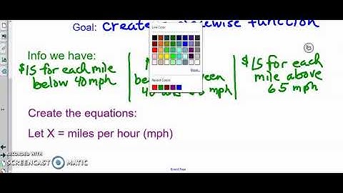 Word Problems Ex 3 Piecewise Functions