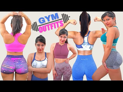 Sports Bra👙+🍑Leggings HONEST Review & Try on HAUL | INDIAN Girl [MUST WATCH]