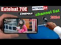 Eutelsat satellite 70e how to set on 2 feet dish  eutelsat 70b channel list 2024