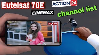 Eutelsat Satellite @70e How to Set on 2 Feet dish | eutelsat 70b channel list