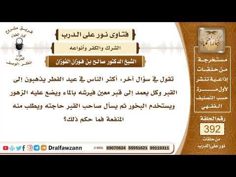 5125- حكم جعل زيارة القبور من شعائر الأعياد، وحكم الاستغاثة بأصحابها، وبيان صفة الزيارة الشرعية