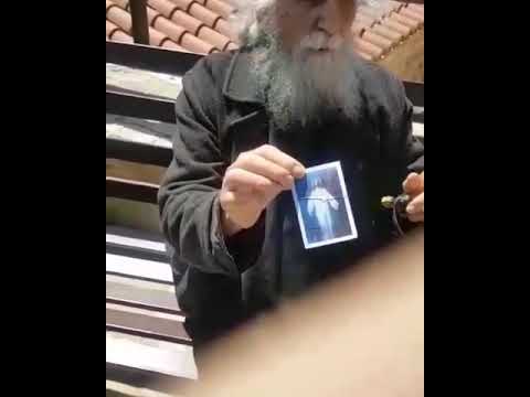 Фото Христа во время схождения Благодатного огня