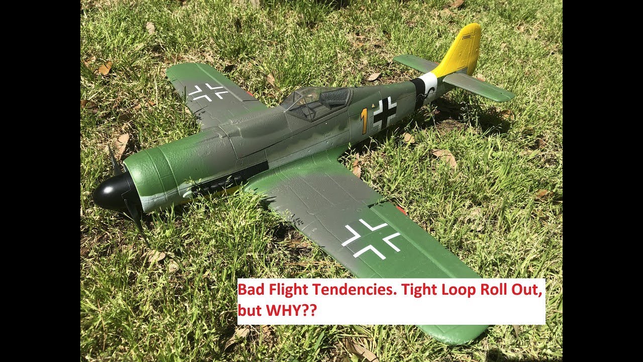 FlightLine FW-190 D-9 Dora 850mm Odd Flight Tendencies - YouTube