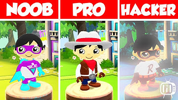 NOOB vs PRO vs HACKER - Tag with Ryan NEW cowboy RYAN | android ios gameplay 1080p 60fps landscape