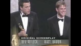 Ben Affleck and Matt Damon Win Best Original Screenplay for 'Good Will Hunting' | 70th Oscars (1997)