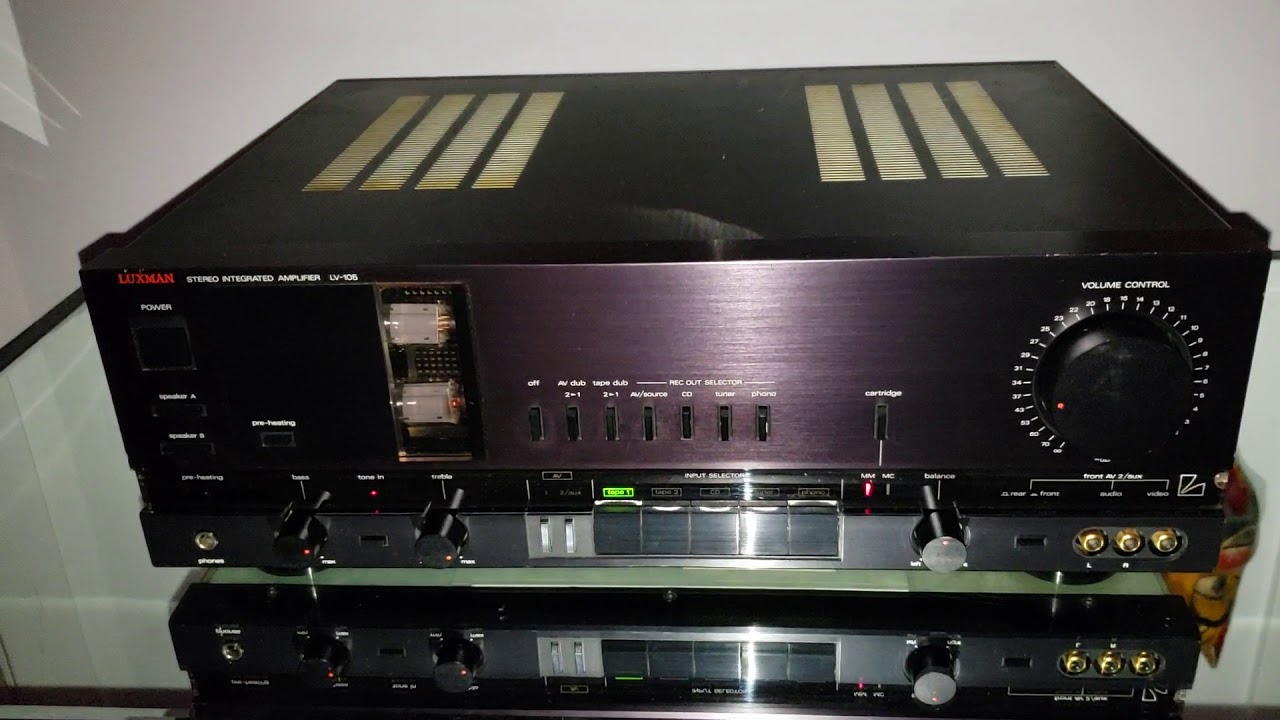 Luxman amplifier integrated LV-105 vacuum tubes 
