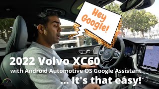 2022 Volvo XC60 with Android Automotive OS - Google Assistant