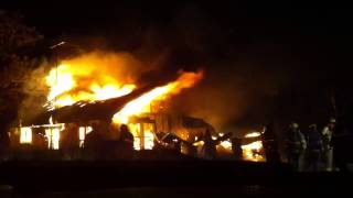 -Springtown FD Fully involved house fire