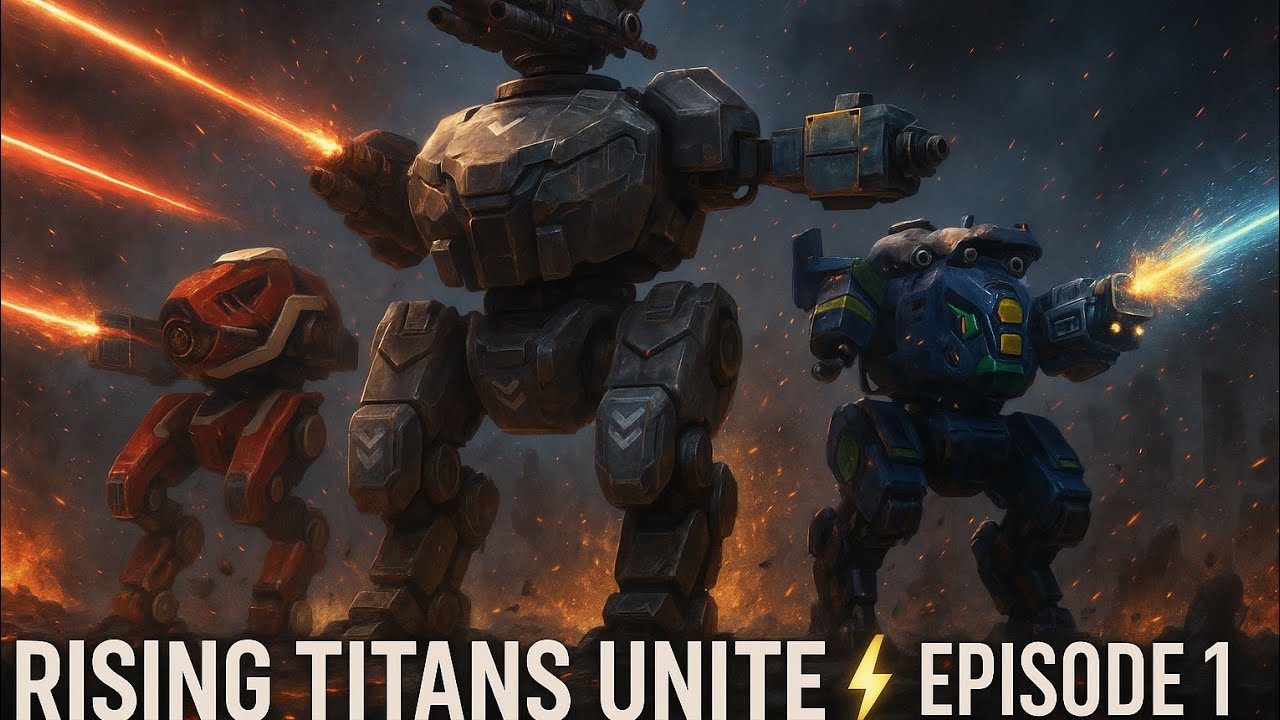 Rising Titans Ep. 1 – First Team Battle: Cossack, Destrier & Gepard Unite!⚡From Zero to Hero Begins