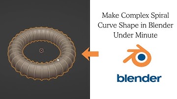 Make Complex Spiral Curve  Shape in Blender Under Minute
