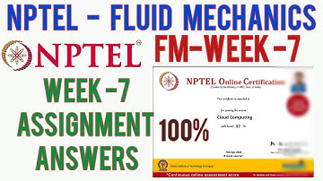 NPTEL: Fluid Mechanics Week 7 Assignment Solutions 2020