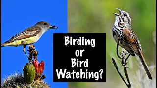 Bird Watching Vs  Birding