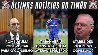 NOVO LATERAL-ESQUERDO NO TIMÃO? STABILE DEU O GOLPE NO ROMEU TUMA? ENTENDA A POLÊMICA