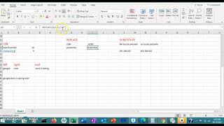 EXCEL FUNCTIONS replace, len, substitute, left mid right