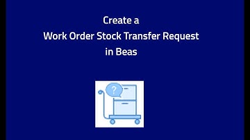 Work Order Stock Transfer Request in Beas Manufacturing 2020.08