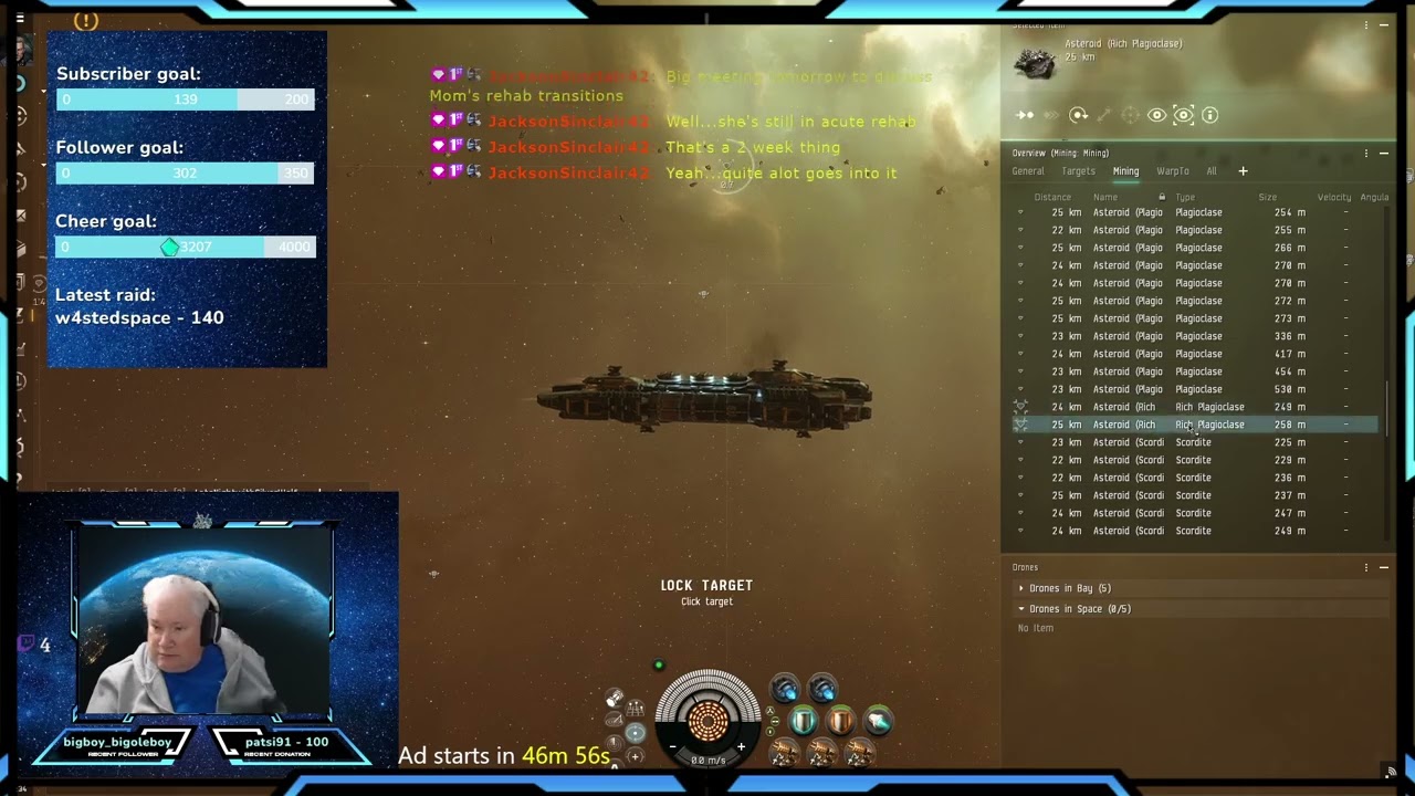 Eve Online - Stream 122 - DROPS! Monday is High Sec Viewer Mining Event!