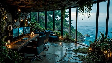 Ocean View Deep Work Ambient | Serene Focus Music for Chill Work & Study Sessions