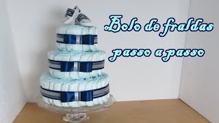 Bolo de fraldas passo a passo