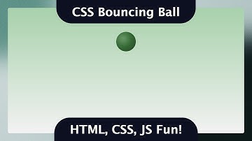 CSS Bouncing Ball Animation: A Fun HTML, CSS, and JS Experiment!