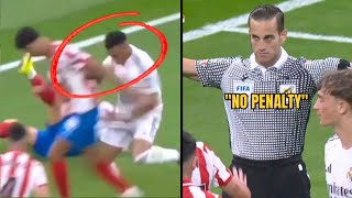 Real Madrid Controversial Denied Penalty Vs Girona Mbappe Head Injury