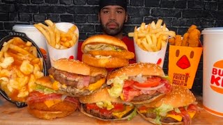 Burger King new Whopper recipe mukbang: full eating video. 