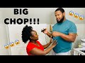 BIG CHOP 2021 | starting my new natural hair journey 4c | Husband cut my natural hair