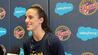 Caitlin Clark after Day 9 of Indiana Fever camp — looking forward to opening night, her WNBA debut