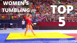 The 5 BEST FEMALE Tumbling passes Of All Time!