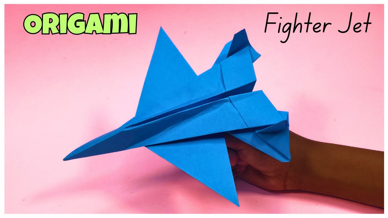 Origami Fighter Jet | How to Fold a Paper Plane - YouTube