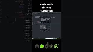 how to read file using fs. readfile() #nodejs screenshot 1