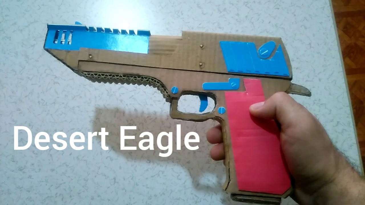 Kartondan ve Kağıttan Desert EagleCardboard and Paper Desert Eagle