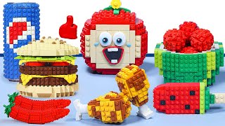 Best of Lego Food IRL \ 먹고 요리하기: 패스트푸드, 해산물, 디저트,... - 스톱모션 쿠킹 & Asmr