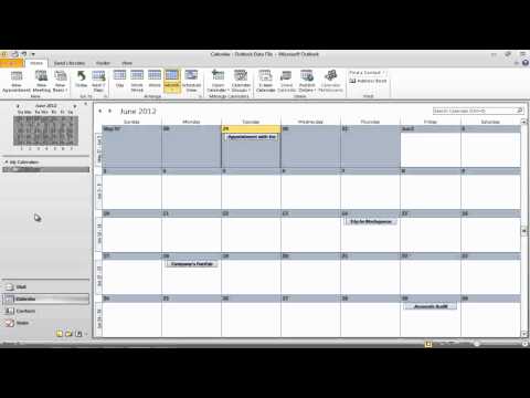How to use Calendar in Outlook 2010