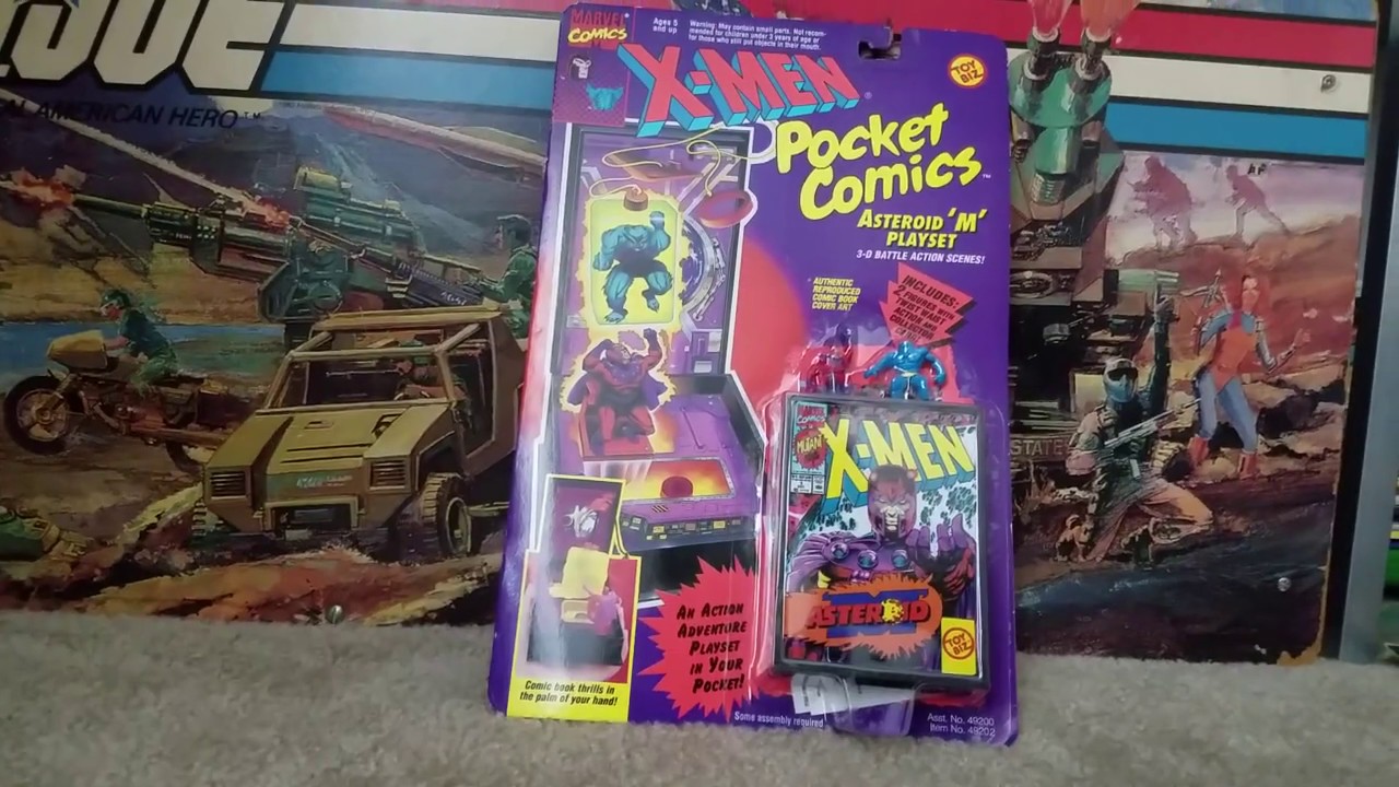 Vintage Toy Freedom XMen Pocket Comics "Asteroid M" Toy Biz 1994