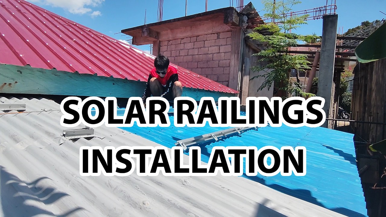 Paano Mag Install ng Solar Aluminum Rails | Actual Setup - YouTube