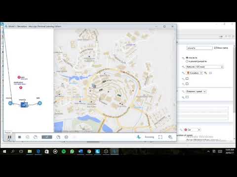 Simulation of Route Traffic in UTM using AnyLogic