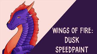 Wings of Fire: Nightwing Sandwing Hybrid Speedpaint