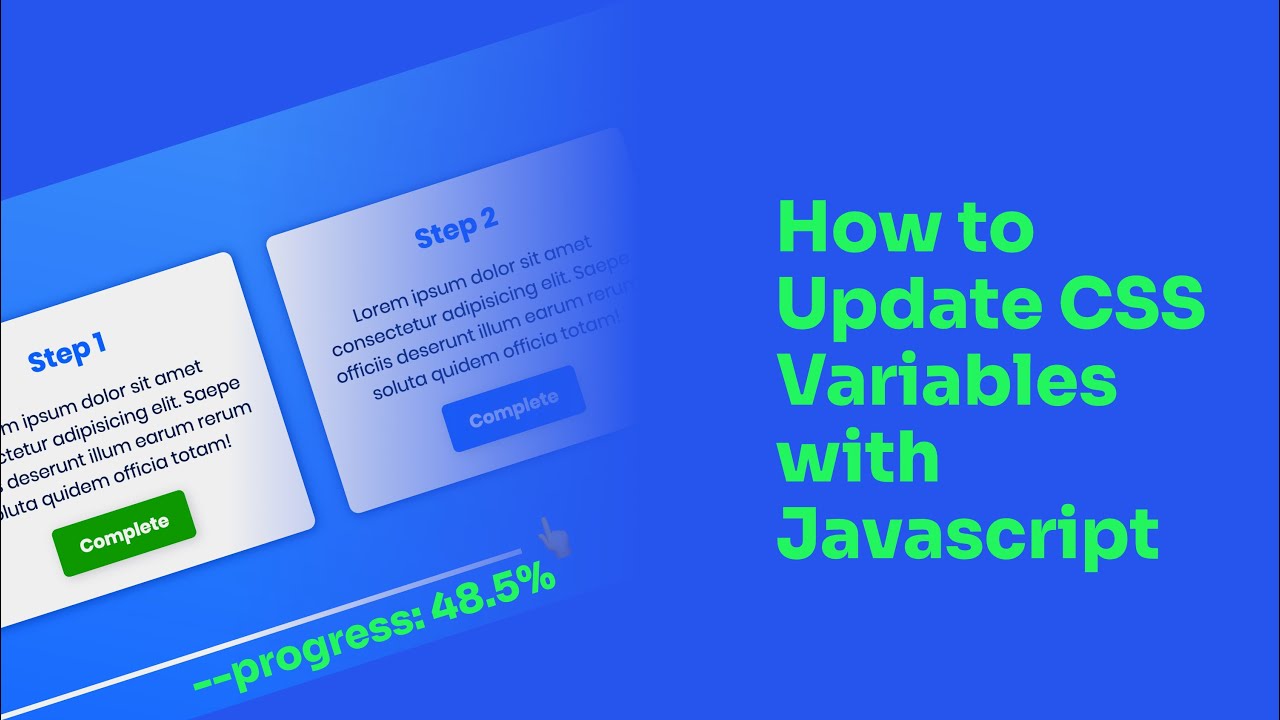 How to Update CSS Variables with Javascript
