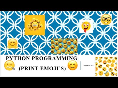 9. How to print Emoji's in Python in Hindi Version