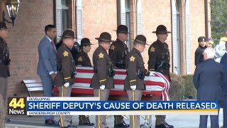 Coroner releases cause of death for Vanderburgh county sheriff deputy