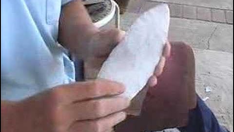 Flintknapping, Novaculite Laurel Leaf Part 8